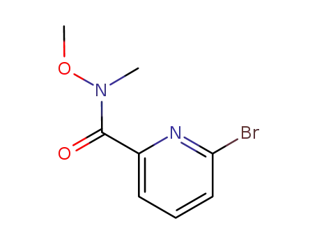 Molecular Structure of 329946-26-1 (6-BROMO-N-METHOXY-N-METHYLPYRIDINE-2-CARBOXAMIDE)