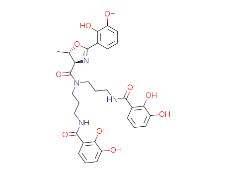 N,N-Bis[3-(2,3-dihydroxybenzamido)propyl]-2-(2,3-dihydroxyphenyl)-5(S)-methyl-4,5-dihydrooxazole-4(R)-carboxamide