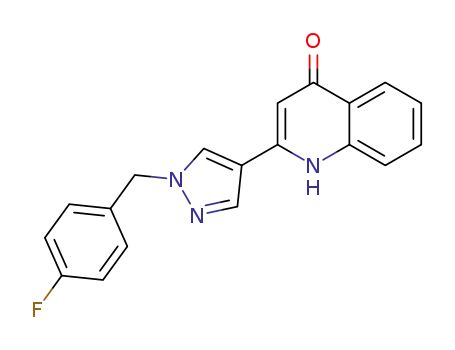 2-(1‐(4‐fluorobenzyl)-1H-pyrazol‐4‐yl)quinolin‐4(1H)‐one