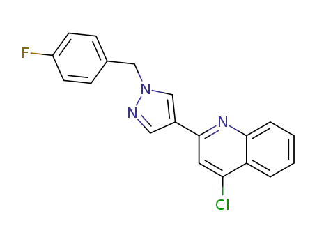 4-chloro-2‐(1‐(4-fluorobenzyl)-1H‐pyrazol‐4-yl)quinoline