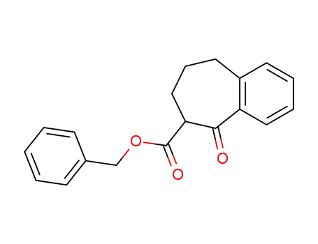 5-oxo-6,7,8,9-tetrahydro-5<i>H</i>-benzocycloheptene-6-carboxylic acid benzyl ester