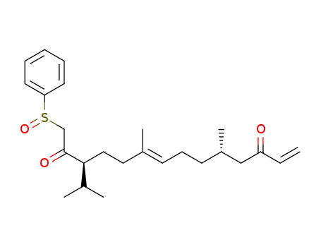 (6E)-(3S,10S)-1-benzenesulfinyl-6,10-dimethyl-3-isopropyl-6,13-tetradecadiene-2,12-dione