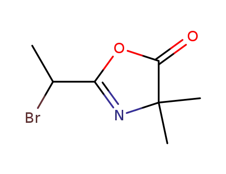 Molecular Structure of 706790-36-5 (2-(1-bromoethyl)-4,4-dimethyl-4H-oxazolin-5-one)