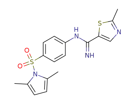 <i>N</i>-[4-(2,5-dimethyl-pyrrole-1-sulfonyl)-phenyl]-2-methyl-thiazole-5-carboxamidine