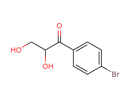 Molecular Structure of 99548-60-4 (1-(4-bromophenyl)-2,3-dihydroxypropan-1-one)