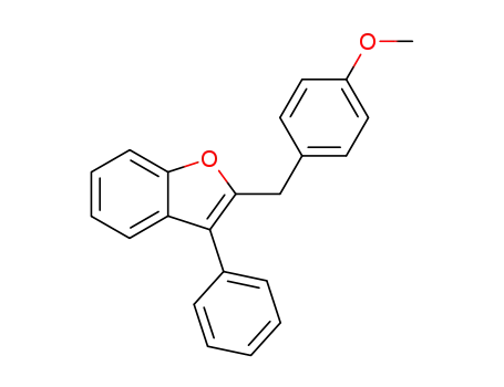 Molecular Structure of 95025-54-0 (2-(4-methoxybenzyl)-3-phenylbenzofuran)