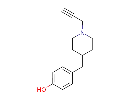 Molecular Structure of 1027837-67-7 (4-(1-prop-2-ynyl-piperidin-4-ylmethyl)-phenol)