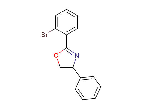 Molecular Structure of 153233-81-9 (2-(2-BROMOPHENYL)-4-PHENYL-4,5-DIHYDROOXAZOLE)