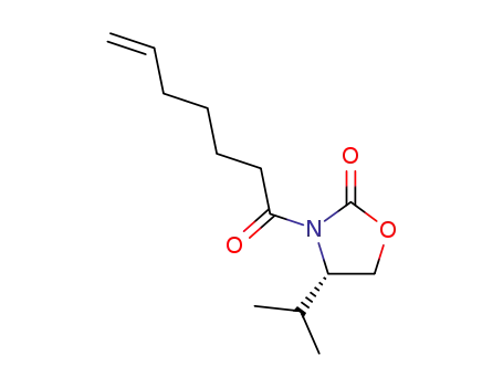 (S)-3-Hept-6-enoyl-4-isopropyl-oxazolidin-2-one