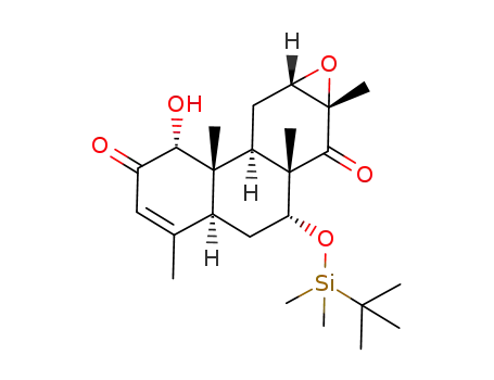 7α-(tert-butyldimethylsiloxy)-12α,13α-epoxy-1α-hydroxy-4,8β,13β-trimethyl-19-norpodocarp-3-ene-2,14-dione