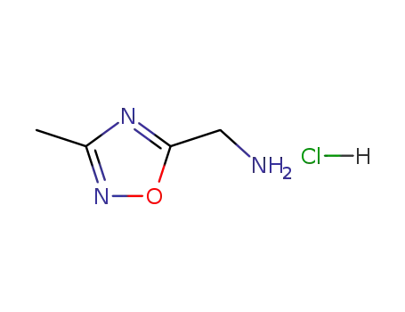 Molecular Structure of 253196-36-0 ([(3-methyl-1,2,4-oxadiazol-5-yl)methyl]amine hydrochloride)