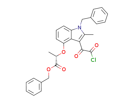 (S)-2-(1-Benzyl-3-chlorooxalyl-2-methyl-1H-indol-4-yloxy)-propionic acid benzyl ester