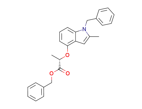 (S)-2-(1-Benzyl-2-methyl-1H-indol-4-yloxy)-propionic acid benzyl ester