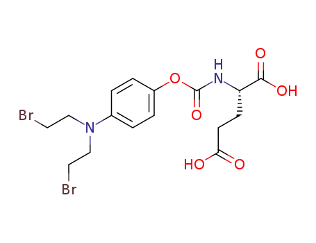 Molecular Structure of 156079-91-3 (<<<4-<bis(2-bromoethyl)amino>phenyl>oxy>carbonyl>-L-glutamic acid)