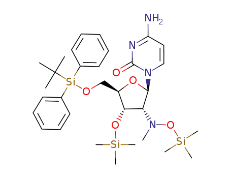 5'-O-(tert-butyldiphenylsilyl)-3'-O-(trimethylsilyl)-2'-deoxy-2'-<N-<(trimethylsilyl)oxy>-N-methylamino>cytidine