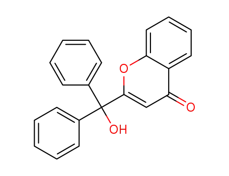 Molecular Structure of 20924-64-5 (2-(Hydroxydiphenylmethyl)-4H-1-benzopyran-4-one)