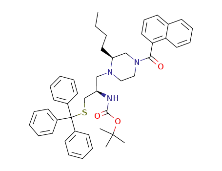 {(R)-1-[(S)-2-Butyl-4-(naphthalene-1-carbonyl)-piperazin-1-ylmethyl]-2-tritylsulfanyl-ethyl}-carbamic acid tert-butyl ester