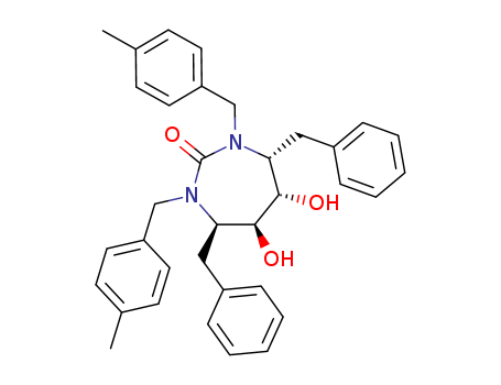 (4R,5S,6S,7R)-4,7-DIBENZYL-5,6-DIHYDROXY-1,3-BIS[(4-METHYLPHENYL)METHY L]-1,3-DIAZEPAN-2-ONECAS