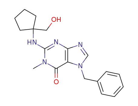 6H-Purin-6-one,
1,7-dihydro-2-[[1-(hydroxymethyl)cyclopentyl]amino]-1-methyl-7-(phenyl
methyl)-