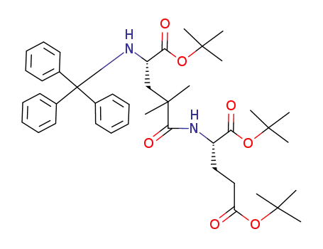 (S)-2-[(S)-4-tert-Butoxycarbonyl-2,2-dimethyl-4-(trityl-amino)-butyrylamino]-pentanedioic acid di-tert-butyl ester