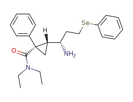 (1S,2R)-2-((S)-1-Amino-3-phenylselanyl-propyl)-1-phenyl-cyclopropanecarboxylic acid diethylamide