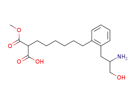 {6-[2-(2-amino-3-hydroxypropyl)phenyl]hexyl}propanedioic acid 1-methyl ester