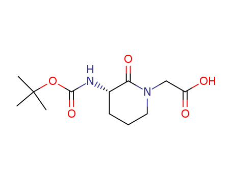 (S)-2-(3-((tert-Butoxycarbonyl)amino)-2-oxopiperidin-1-yl)acetic acid