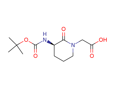 (R)-2-(3-(tert-butoxycarbonylamino)-2-oxopiperidin-1-yl)acetic acid