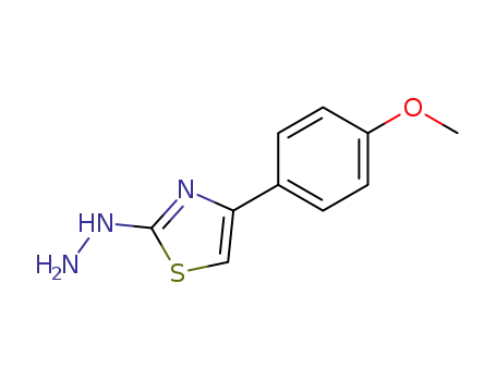 Molecular Structure of 4871-25-4 (4-(4-Methoxyphenyl)-2(3H)-thiazolone hydrazone)