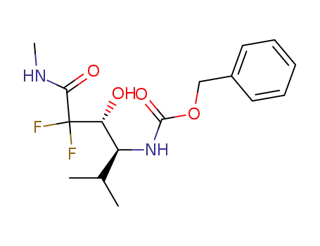 4(S)-[(benzyloxycarbonyl)amino]-2,2-difluoro-3(R)-hydroxy-N,5-dimethylhexanamide