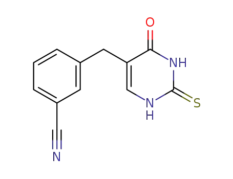 3-(4-Oxo-2-thioxo-1,2,3,4-tetrahydro-pyrimidin-5-ylmethyl)-benzonitrile