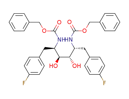 (2R,3S,4S,5R)-2.5-bis(N-Cbz-amino)-3,4-dihydroxy-1,6-di(4-fluorophenyl)hexane