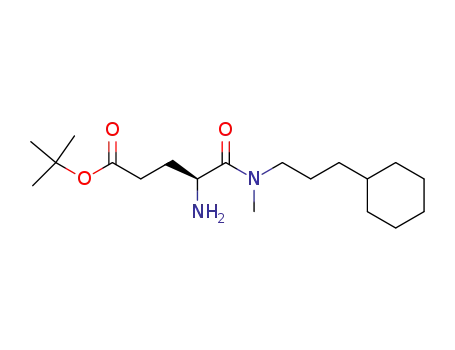Molecular Structure of 189393-55-3 (Pentanoic acid, 4-amino-5-[(3-cyclohexylpropyl)methylamino]-5-oxo-,
1,1-dimethylethyl ester, (S)-)