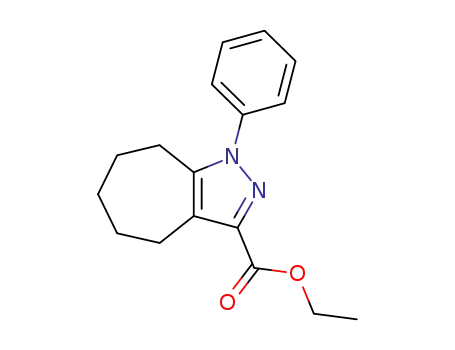 ethyl 1-phenyl-1,4,5,6,7,8-hexahydrocyclohepta[c]pyrazole-3-carboxylate