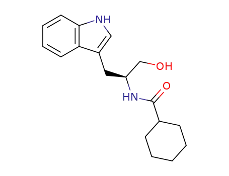 Cyclohexanecarboxylic acid [(S)-1-hydroxymethyl-2-(1H-indol-3-yl)-ethyl]-amide