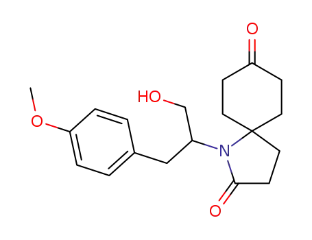 1-[(S)-1-Hydroxymethyl-2-(4-methoxy-phenyl)-ethyl]-1-aza-spiro[4.5]decane-2,8-dione