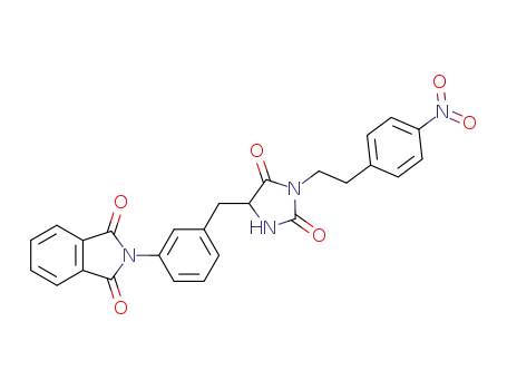 2-(3-{1-[2-(4-Nitro-phenyl)-ethyl]-2,5-dioxo-imidazolidin-4-ylmethyl}-phenyl)-isoindole-1,3-dione