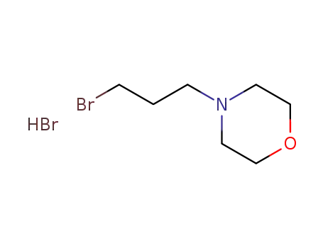 Molecular Structure of 88806-06-8 (Morpholine, 4-(3-bromopropyl)-, hydrobromide)
