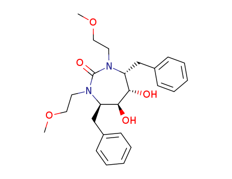 (4R,5S,6S,7R)-4,7-DIBENZYL-5,6-DIHYDROXY-1,3-BIS(2-METHOXYETHYL)-1,3-D IAZEPAN-2-ONECAS
