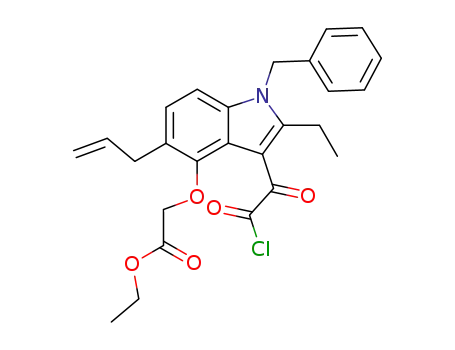 (5-Allyl-1-benzyl-3-chlorooxalyl-2-ethyl-1H-indol-4-yloxy)-acetic acid ethyl ester