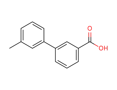 Molecular Structure of 158619-46-6 (3'-METHYL-BIPHENYL-3-CARBOXYLIC ACID)