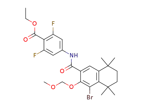 4-[(4-Bromo-3-methoxymethoxy-5,5,8,8-tetramethyl-5,6,7,8-tetrahydro-naphthalene-2-carbonyl)-amino]-2,6-difluoro-benzoic acid ethyl ester