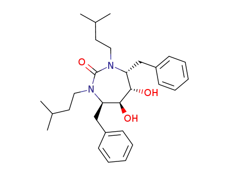 (4R,5S,6S,7R)-4,7-dibenzyl-5,6-dihydroxy-1,3-bis(3-methylbutyl)-1,3-diazepan-2-one