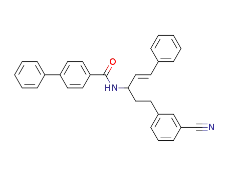 Biphenyl-4-carboxylic acid {(E)-1-[2-(3-cyano-phenyl)-ethyl]-3-phenyl-allyl}-amide