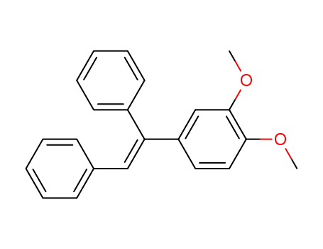 Molecular Structure of 114946-67-7 ((E)-(1-(3,4-dimethoxyphenyl)ethene-1,2-diyl)dibenzene)