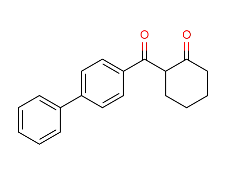 Molecular Structure of 63472-27-5 (Cyclohexanone, 2-([1,1'-biphenyl]-4-ylcarbonyl)-)