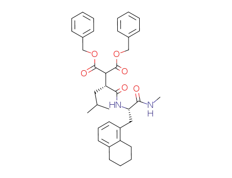 2-{(R)-3-Methyl-1-[(S)-1-methylcarbamoyl-2-(5,6,7,8-tetrahydro-naphthalen-1-yl)-ethylcarbamoyl]-butyl}-malonic acid dibenzyl ester