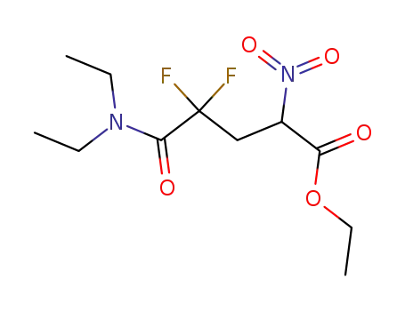 4-ethoxycarbonyl-N,N-diethyl-2,2-difluoro-4-nitrobutanamide