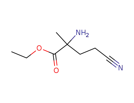 Molecular Structure of 169390-29-8 (Isovaline, 4-cyano-, ethyl ester (9CI))