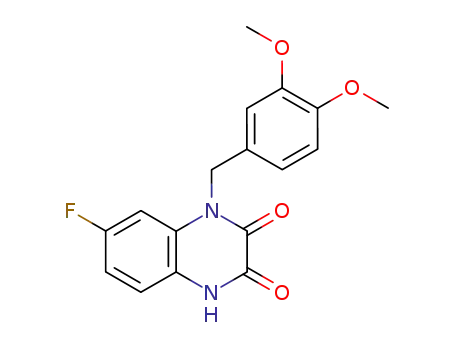 1-(3,4-Dimethoxy-benzyl)-7-fluoro-1,4-dihydro-quinoxaline-2,3-dione
